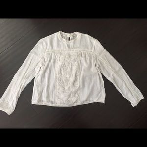 ZaRa TrAfALuC LaCe FLoRaL EmBrOiDeReD BLoUsE, sz L